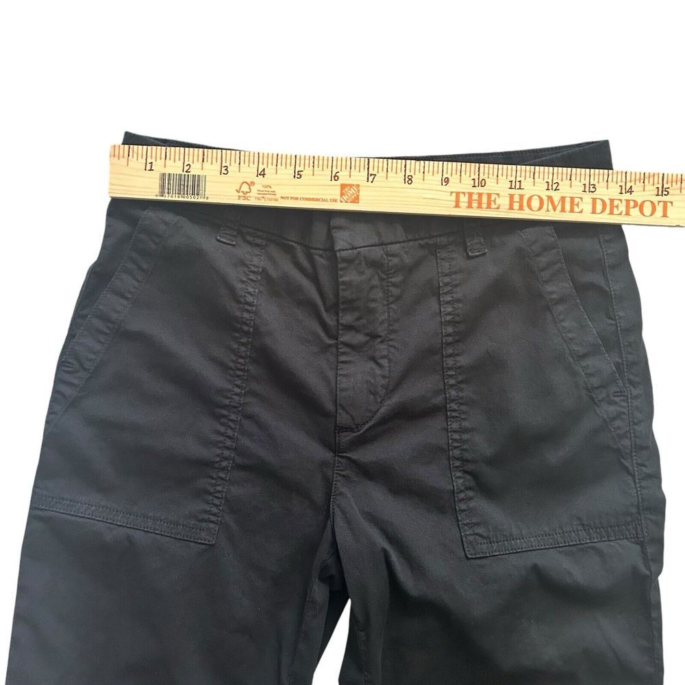 Frank & Eileen Womens Black Raw Hem Italian Twill Ankle Pants Size 4 *READ* - Picture 6 of 9